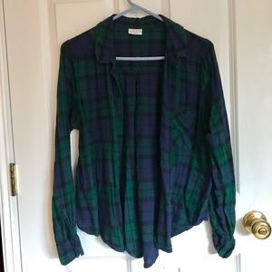 Button down flannel shirt